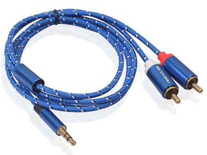 Кабель 2RCA - Minijack 1,8m (новый)